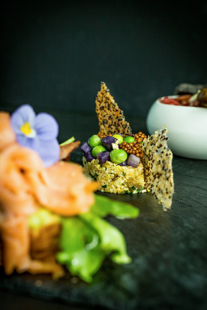 wandeling door de kaart, 3 kleine gerechten voor lunch bij Welgelegen in Groenlo